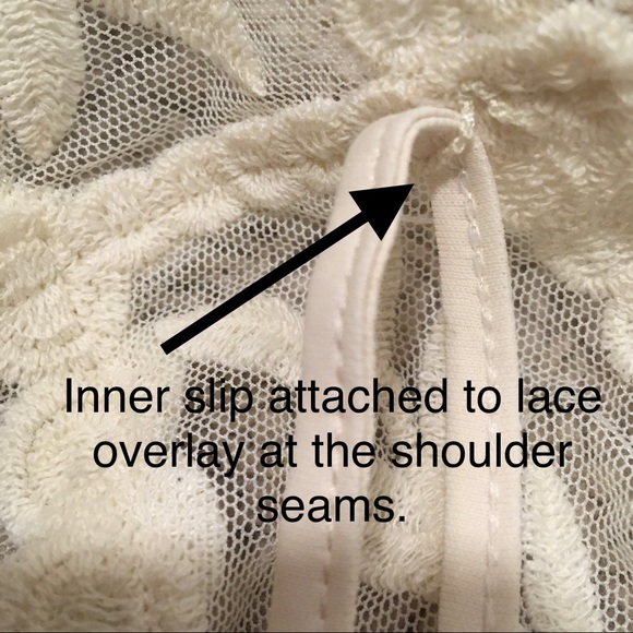 Express Cream Lace Boho Dress or Long Shirt EUC - Picture 7 of 8